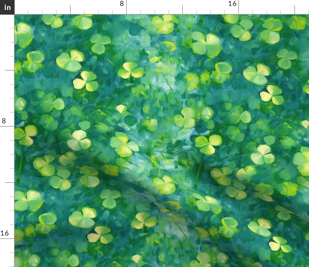 four leaf clovers inspired by claude monet