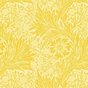 1875 "Marigold" by William Morris in Saffron Yellow - Coordinate