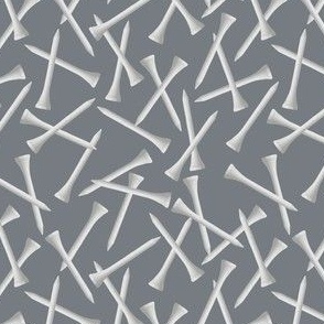 Scattered Golf Tees on Ben Moore Smoke Gray 767C82: Extra Small