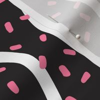 Pink Christmas Cake Icing and Sprinkles Darkest Grey BG Rotated - Large Scale