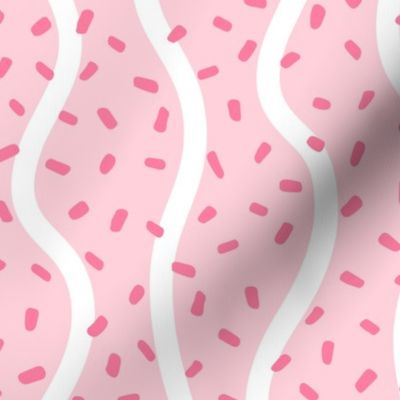 Pink Christmas Cake Icing and Sprinkles Pink BG Rotated - Large Scale