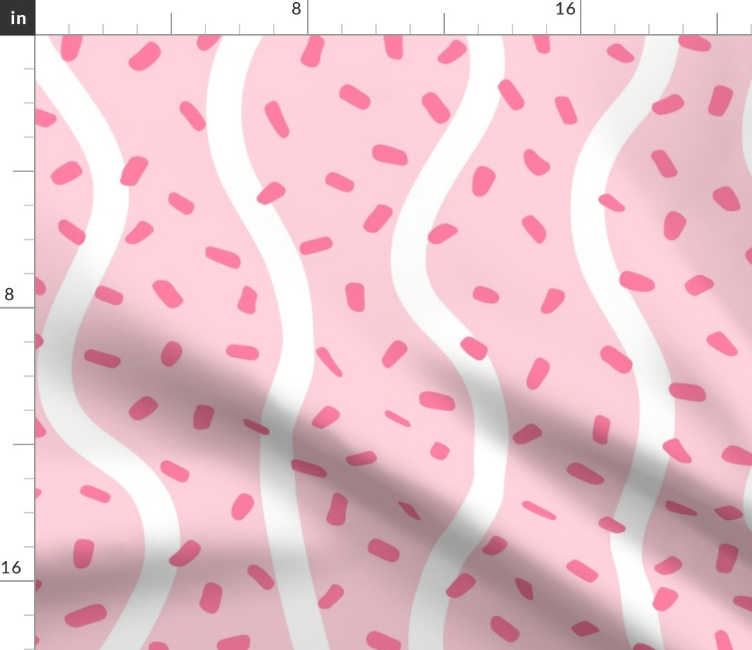Pink Christmas Cake Icing and Sprinkles Pink BG Rotated - XL Scale