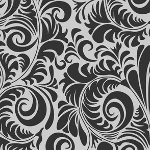 Light Gray/Dark Gray Flourishes