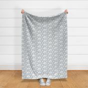 Winter Nap Time- Arctic Animals- Winter Sunshine- Polar Bear- Seal- Snow Owl- Narwal- Nursery Wallpaper- Kids Bedding- Gray- Grey- Neutral- Small