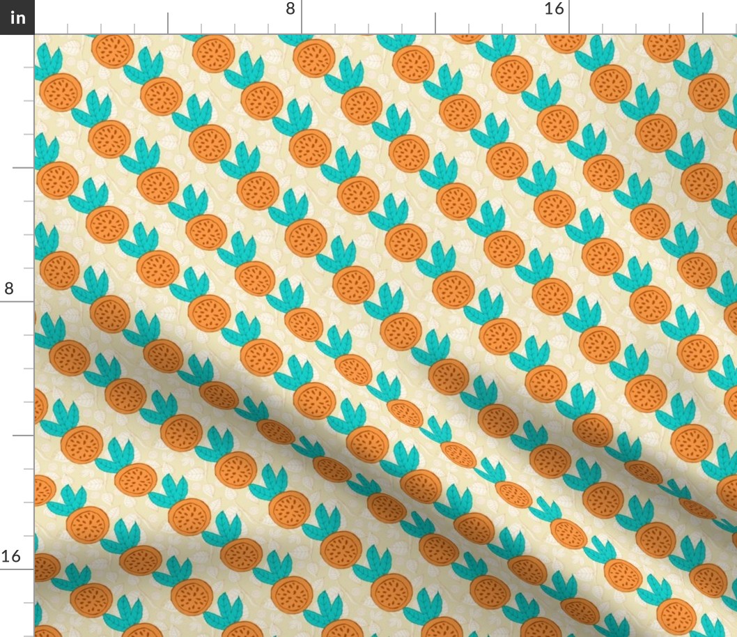 Small-Tropical Fruits in Orange and Teal