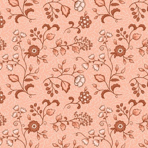 Ditsy floral in abricot - medium size