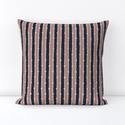 Ladder Stripes - Navy and Pink - Fresh Coastal Collection
