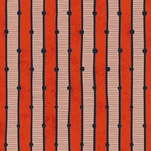 Ladder Stripes - Sunset Fire - Fresh Coastal Collection