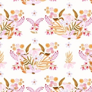 Pink Watercolor Motif Pattern