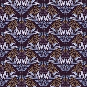 Dark Watercolor Motif Pattern