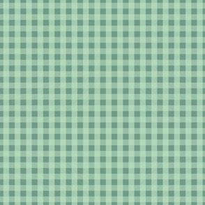 Green and Cream gingham