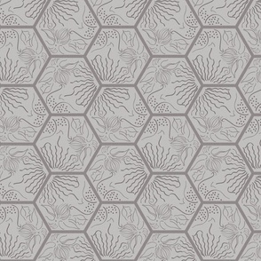 Barcelona hexagonal Panot tile, Medium 7 inches
