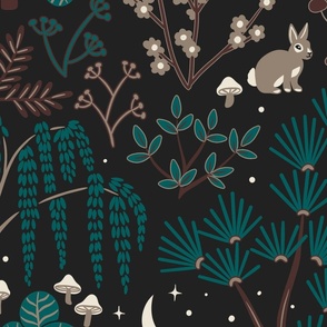 Woodland Night Life - Large Scale