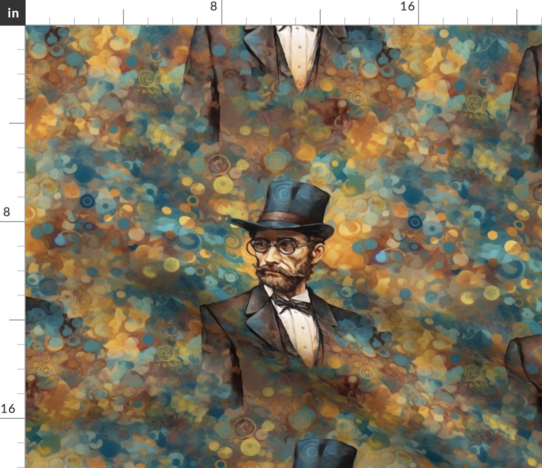 steampunk lincoln inspired by claude monet
