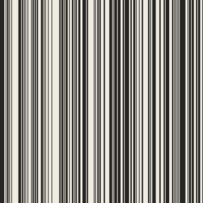 extra skinny varied vertical stripes - creamy white_ raisin black - simple