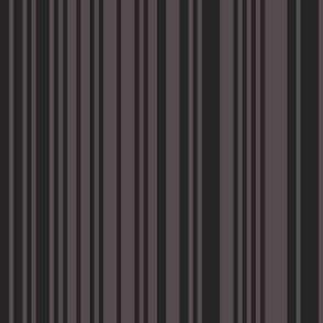 skinny varied vertical stripes - purple brown_ raisin black - dark simple