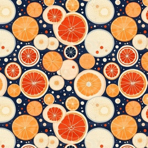 citrus tangerines grapefruit and oranges inspired by hilma af klint