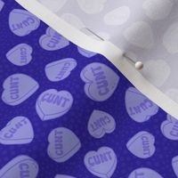 Small Scale Cunt Valentine Conversation Heart Candy Purple