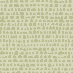Sage Green Geometric Half Circle Stripe Pastel Small Print Fabric Wallpaper Home Decor