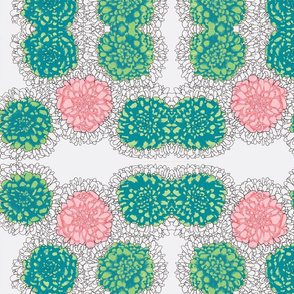pink/green flower repeat