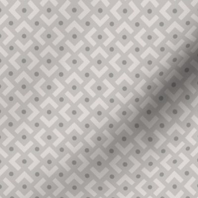 Geometric Pattern, Warm Gray, Mini Micro