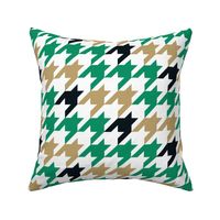 Large Scale Team Spirit Basketball Houndstooth in Boston Celtics Green and Gold