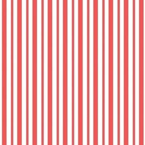 Christmas Holiday Candy Cane Stripe Red and White - 1/4 inch