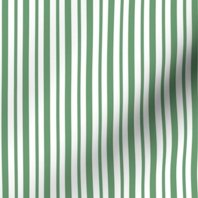 Christmas Holiday Candy Cane Stripe Green and White - 1/4 inch