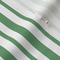 Christmas Holiday Candy Cane Stripe Green and White - 1/2 inch