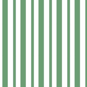 Christmas Holiday Candy Cane Stripe Green and White - 1/2 inch