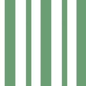 Christmas Holiday Candy Cane Stripe Green and White - 1 inch