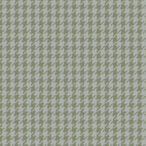 Serenity Houndstooth - moss and sky