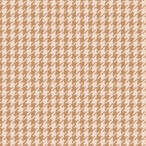 Toasted Marshmallow Houndstooth - Cream and Coffee