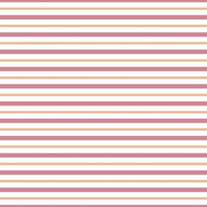 medium summer stripe / pink and orange