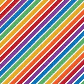 mini rainbow stripe / thick