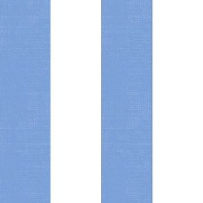 Basic Stripes (2" Stripes) -  Cornflower Blue and Bright White  (TBS216)