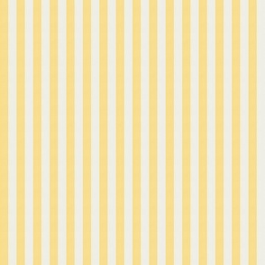 Basic Stripes (0.25" Stripes) - Honeybee Yellow and Dove White  (TBS216)