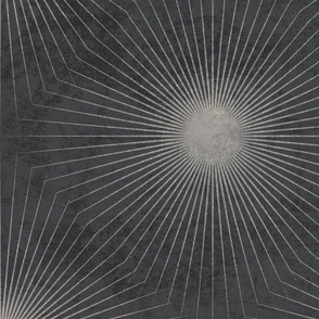Whimsigothic warm grey diamond star bursts - coordinate for Art Nouveau Damask - extra large