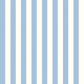 Basic Stripes (0.5") - Sky Blue and Neutral White  (TBS216)