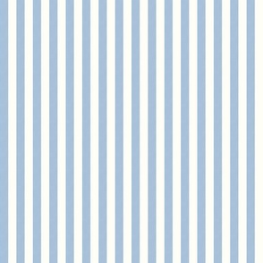 Basic Stripes (0.25" Stripes) - Sky Blue and Neutral White  (TBS216)