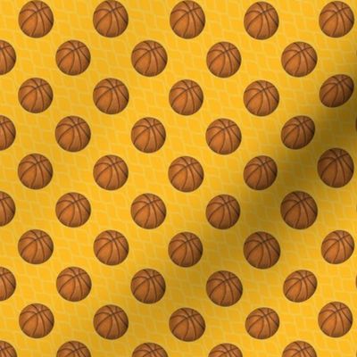 Small Scale Team Spirit Basketball in LA Los Angeles Lakers Yellow Gold