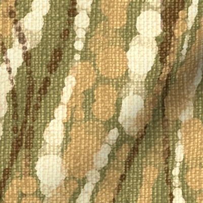 Abstract Sea Grass on Olive Green