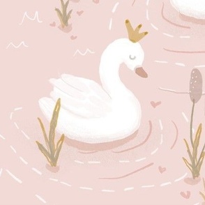 [large] Swan Lake - Dusky Pink