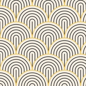 Modern Circles Fun Fabric, Wallpaper and Home Decor