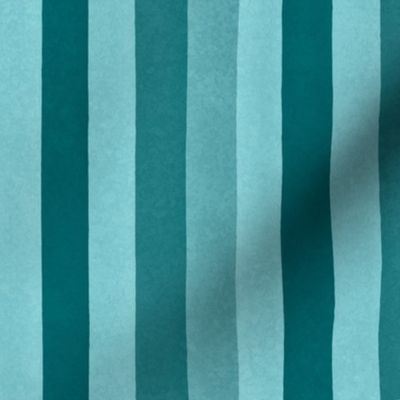 Whimsy Velvet Style Stripe Pattern  Vertical Teal Smaller Scale