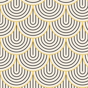 Modern Circles Fun Fabric, Wallpaper and Home Decor