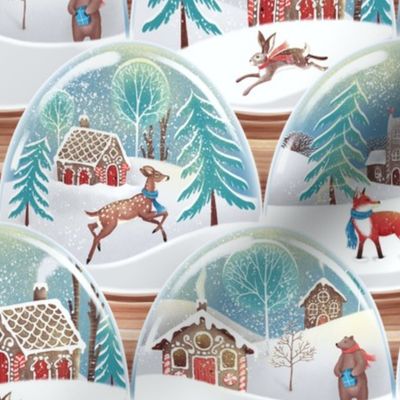 Whimsical Winter Snow Globes - medium 