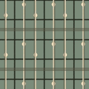 Masculine Classic Plaid in Forest green, sage, and beige