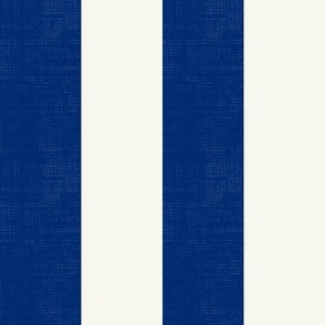 Plain Stripe (2" Stripes) - Starry Night Blue and Simply White (TBS216)