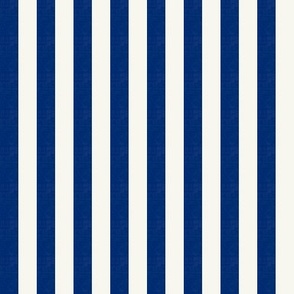 Basic Stripes (0.5" Stripes) - Starry Night Blue and Simply White (TBS216)